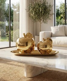 ZEYVE CERAMIC 2-PIECE APPLE SET TRAY 23x10x9cm